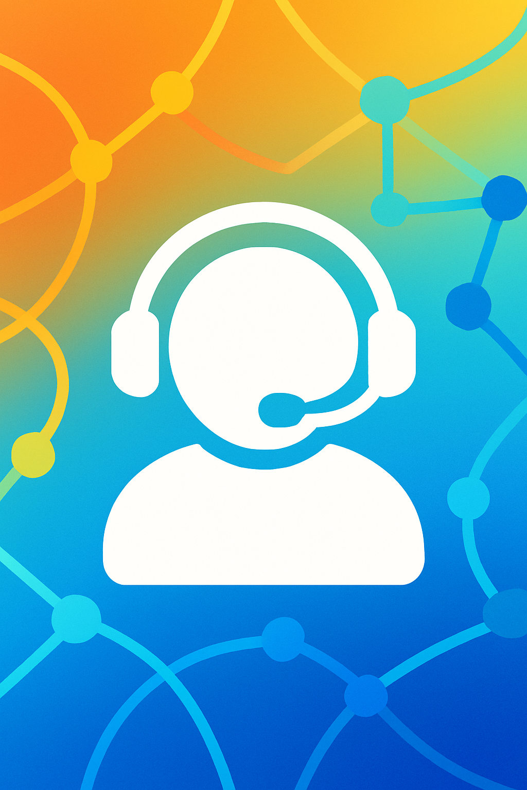 Abstract customer support graphic